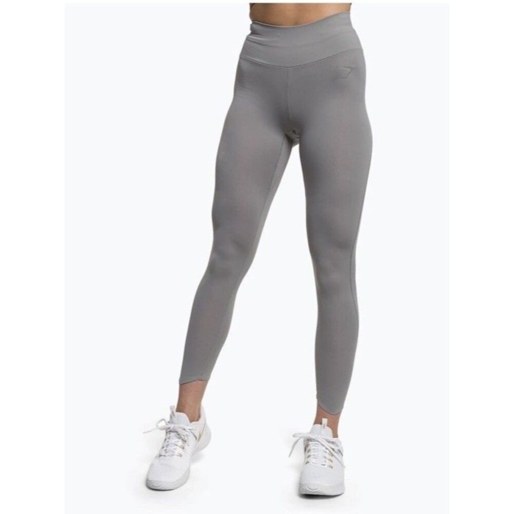 Ladies Gymshark Gray Speed High Waisted Running Training Leggings Size M
